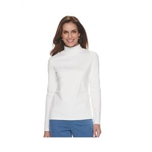 ❄️SOLD❄️ Talbots Mock Neck Top, Size Large